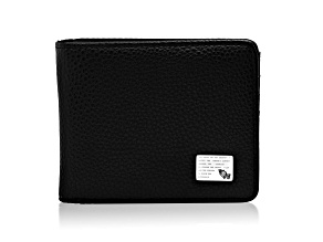 Leather and Stainless Steel Serenity Prayer Wallet