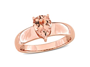 Morganite 14K Rose Gold Ring 1.00ctw
