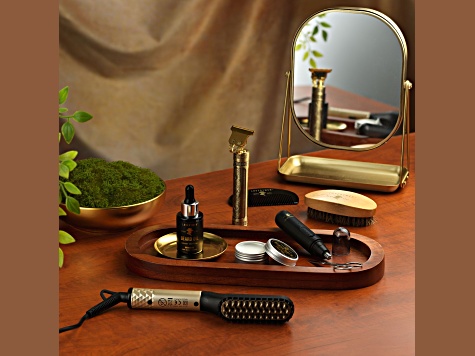 LoveryMEN Ultimate Luxury Mens Beard Grooming Kit 8pc Gift Set