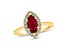 1.37ctw Ruby and Diamond Ring in 14k Yellow Gold