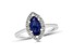 1.37ctw Sapphire and Diamond Ring in 14k White Gold