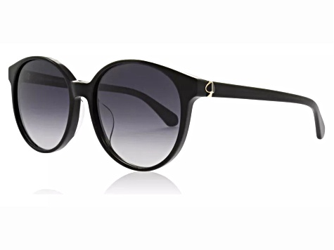 Kate Spade Eliza Black Round Frames / Gray Gradient Lenses  display picture 2