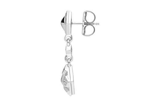 Judith Ripka "Cairo" 0.85ctw Bella Luce® Diamond Simulant Rhodium Over Sterling Silver Earrings