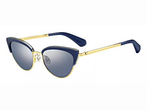 Kate Spade Jahnam Navy Cat Eye Frame / Dark Gray Gradient Lenses Sunglasses