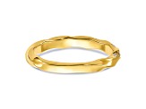 14K Yellow Gold Twisted Diamond Wedding Band 0.2ctw