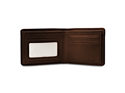 Brown Leather American Flag Wallet - 1O83CB | JTV
