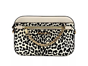 Michael Kors Jet Set East West Zip Chain Crossbody Handbag in Cream Multi