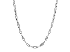 Stainless Steel 2.4MM Mariner Link Chain Necklace