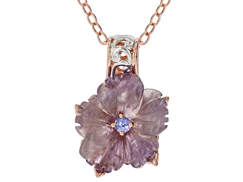 【即購入可】FortPeat LoveSea BallLAMP Purple Amethyst and Tanzanite 18k Rose Gold Over Palladium