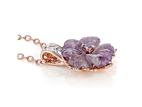 【即購入可】FortPeat LoveSea BallLAMP Purple Amethyst and Tanzanite 18k Rose Gold Over Palladium
