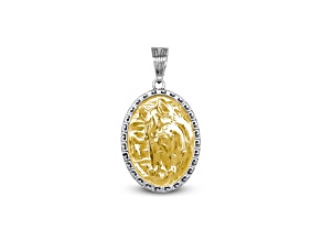 Silver Treasures By Samuel B. Sterling Silver And 18k Yellow Gold Horse Pendant