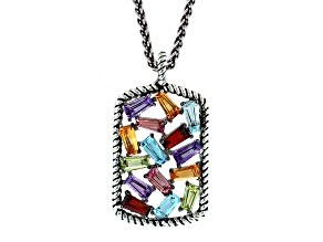 EFFY Sterling Silver Amethyst, Topaz, Citrine, Garnet, Pink Tourmaline and Peridot Pendant w/Chain