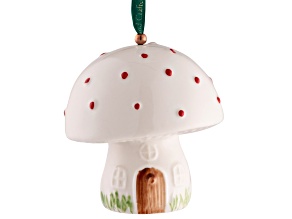 Belleek Toadstool Hanging Ornament