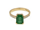 2.23 Ctw Emerald with 0.15 Ctw Diamond Ring in 14K YG