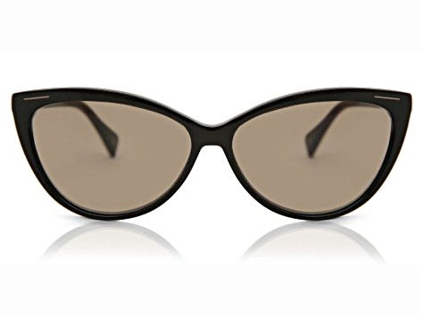 Yohji Yamamoto Black Cat Eye Frame / Brown Gray Lenses  display picture 1
