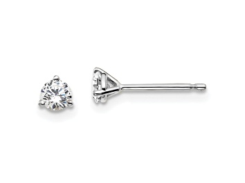 Picture of 14K White Gold Lab Grown Diamond 1/3ctw VS/SI GH 3 Prong Earrings