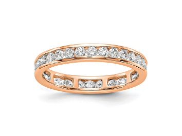 Picture of 14K Rose Gold Lab Grown Diamond Polished 1 ct. Channel Set Eternity Band
