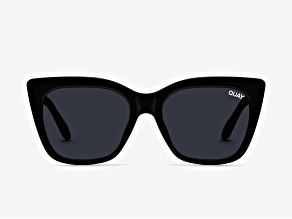 Quay Tag Me Black Square Frame / Smoke Lenses Sunglasses