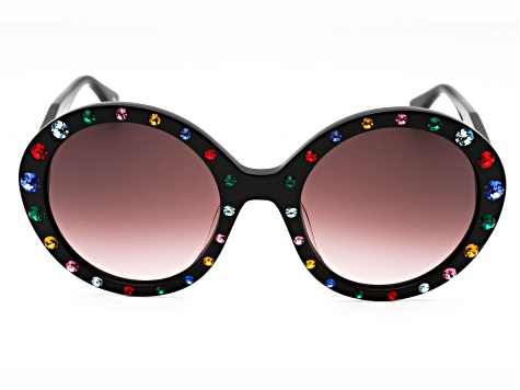Kate Spade Zya Black Multi Color Round Frame / Brown Lenses  display picture 1