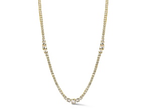 Rachel Zoe 14K Gold Over Brass Cubic Zirconia Graduated Tennis Necklace