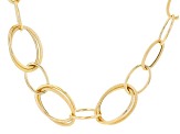 Judith Ripka Verona 14k Gold Clad Oval Link 20" Necklace