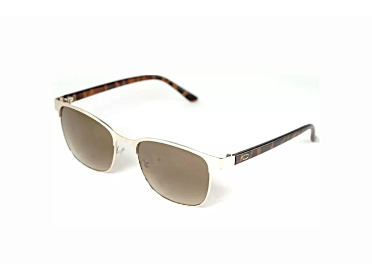 OSCAR by Oscar de la Renta Gold Tone Cat Eye Frame / Brown Gradient Lenses Sunglasses