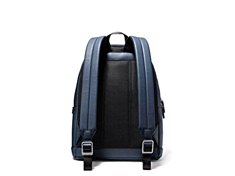 Michael Kors Cooper Large Pebbled Leather Backpack in Navy