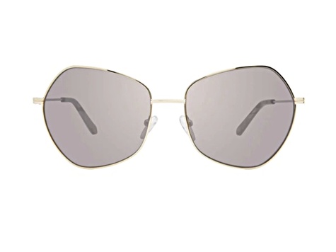 Prive Revaux Gold wire frame Sunglasses new with case and dust cloth Prive Revaux After Party Champagne Gold Tone Frame / Gray  main image 2