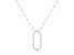 Moissanite Sterling Silver Bar Necklace