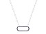 Sapphire Sterling Silver Bar Necklace