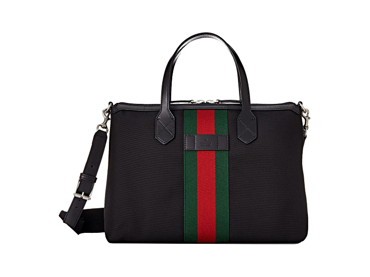 Ss Techno Burberry Work Bag Gucci Techno Web Stripe Black