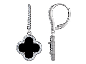 Sterling Silver Black Onyx Drop Earrings