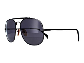 David Beckham Men's Dark Ruthenium Aviator Frame / Smoke Lenses Sunglasses