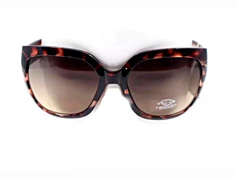 OSCAR by Oscar de la Renta Tortoise Brown Square Frame  display picture 3