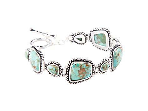 Barse Jewelry Blue Turquoise Sterling Silver Sedona Bracelet