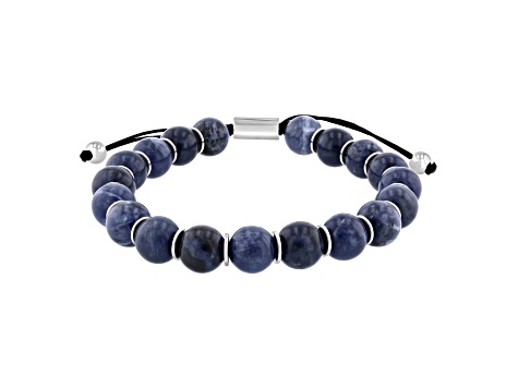 Sodalite Bead Bolo Bracelet