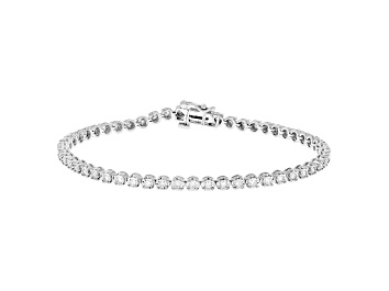 White Lab-Grown Diamond, 14k White Gold Bracelet 7.00ctw