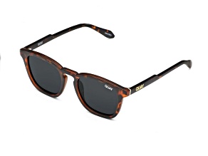 Quay Walk On Black Tortoise Round Frame / Smoke Lenses Sunglasses