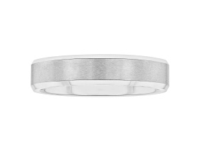 Tungsten Comfort™ Tungsten White Bevel Edge Band