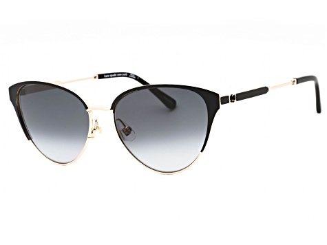 Kate Spade Ianna Gold Black Cat Eye Frame / Dark Gray Lenses  display picture 2