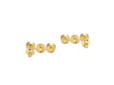 Yellow Cubic Zirconia 18k Yellow Gold Over Silver November Birthstone Earrings 7.99ctw