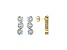 Lab Created Blue Spinel 18k Yellow Gold Over Silver March Birthstone Earrings 4.68ctw