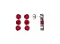 Lab Created Ruby Platinum Over Silver July Birthstone Earrings 4.80ctw