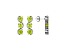 Green Cubic Zirconia Platinum Over Silver November Birthstone Earrings 7.76ctw
