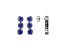 Blue Cubic Zirconia Platinum Over Silver December Birthstone Earrings 8.21ctw