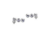 Blue Cubic Zirconia Platinum Over Silver December Birthstone Earrings 8.21ctw