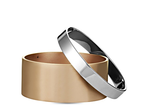 Calvin Klein Satisfaction Rose Gold Tone and Silver Tone Stainless Steel Bracelet