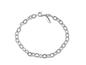 Silver Treasures by Samuel B. Sterling Silver  Inch Link Bracelet