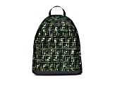 Fendi FF Zucca Nylon Multicolor Camouflage Print Large Backpack