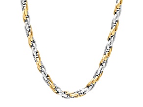 Ion-Plated Stainless Steel Yellow Singapore Chain Necklace